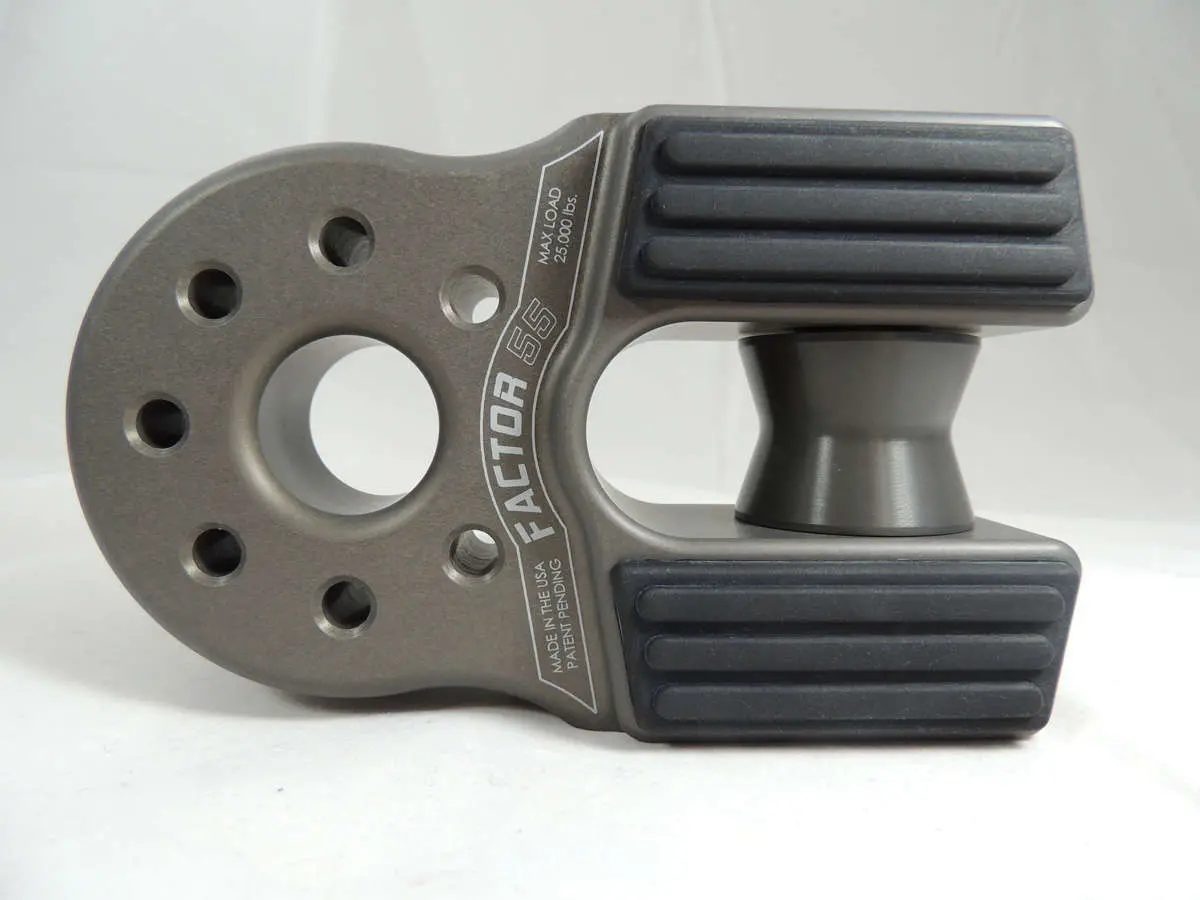Flatlink Xxl Winch Shackle Mount Assembly Anodized Gray Factor 55 1