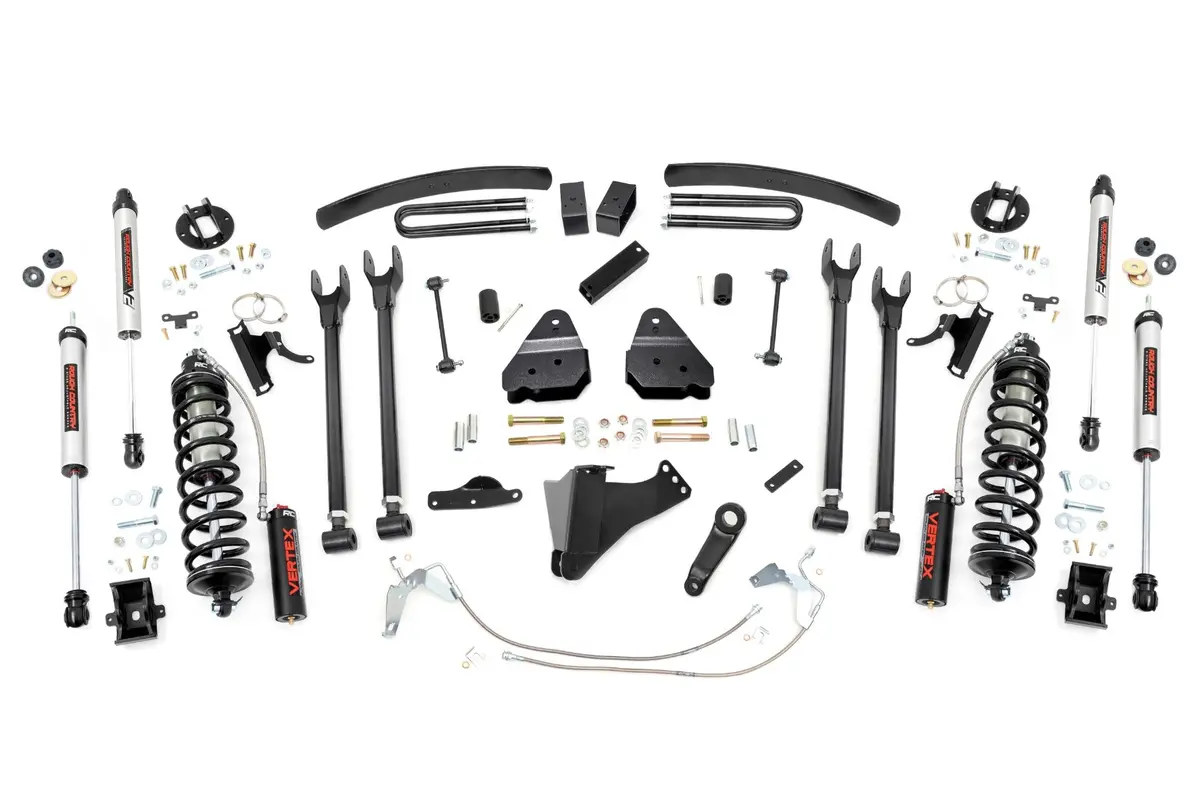 6 Inch Lift Kit Gas 4 Link C O V2 Ford Super Duty 08 10 1