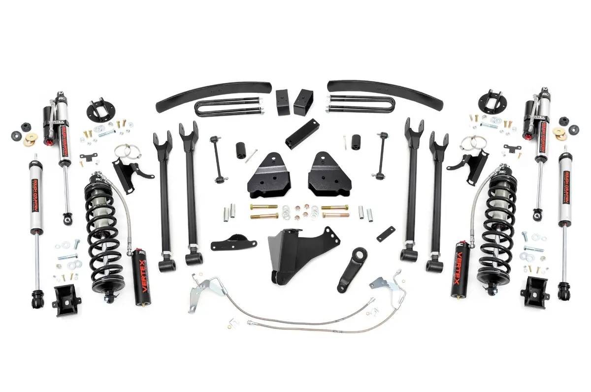 6 Inch Lift Kit Gas 4 Link C O Vertex Ford Super Duty 08 10 1