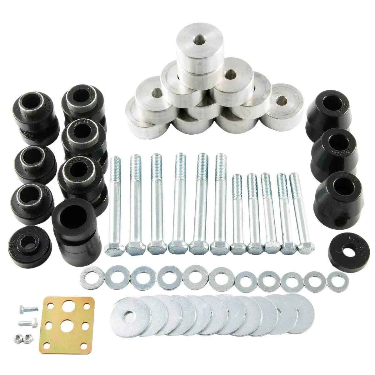1" Body Lift With Poly Body Mounts For Jeep Wrangler Yj (1987-95) With Auto Trans 1