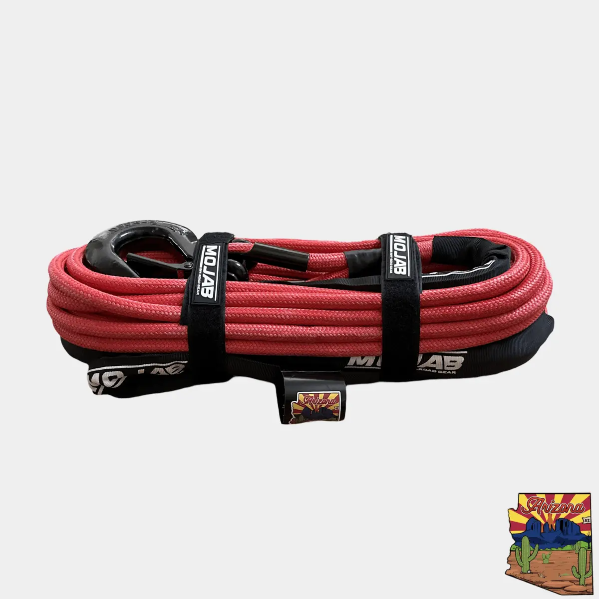 1/2'' X 78' Double Braided Winch Rope With Removeable Forged Winch Hook 1