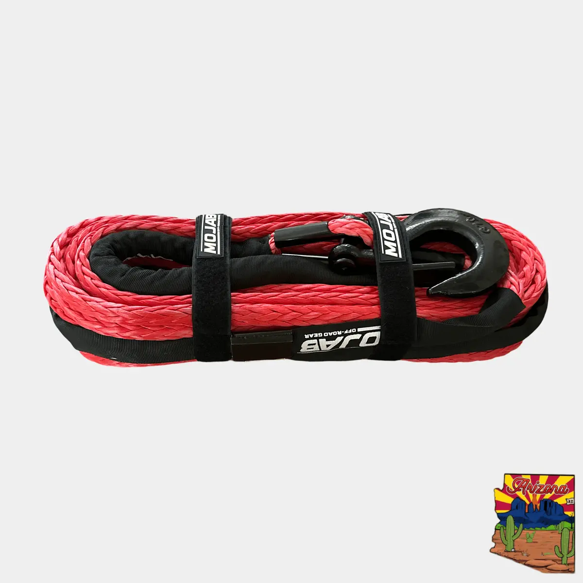 1/2'' X 78' Synthetic Winch Rope With Removable Forged Winch Hook 2