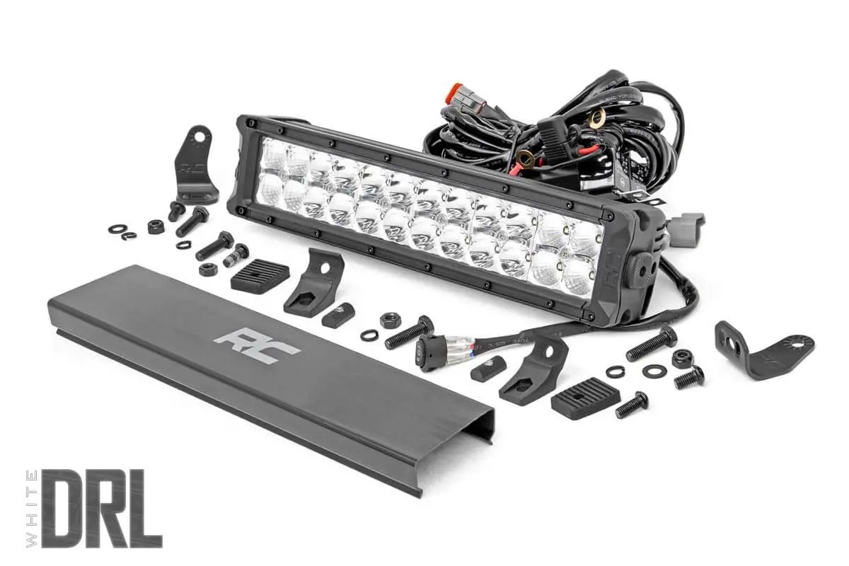 Chrome Series Led Light 12 Inch Dual Row White Drl 1