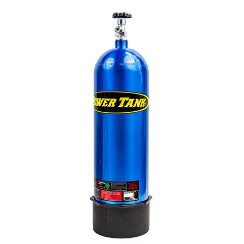 Co2 Tank 15 Lb W/Valve & Boot Candy Blue Power Tank 1