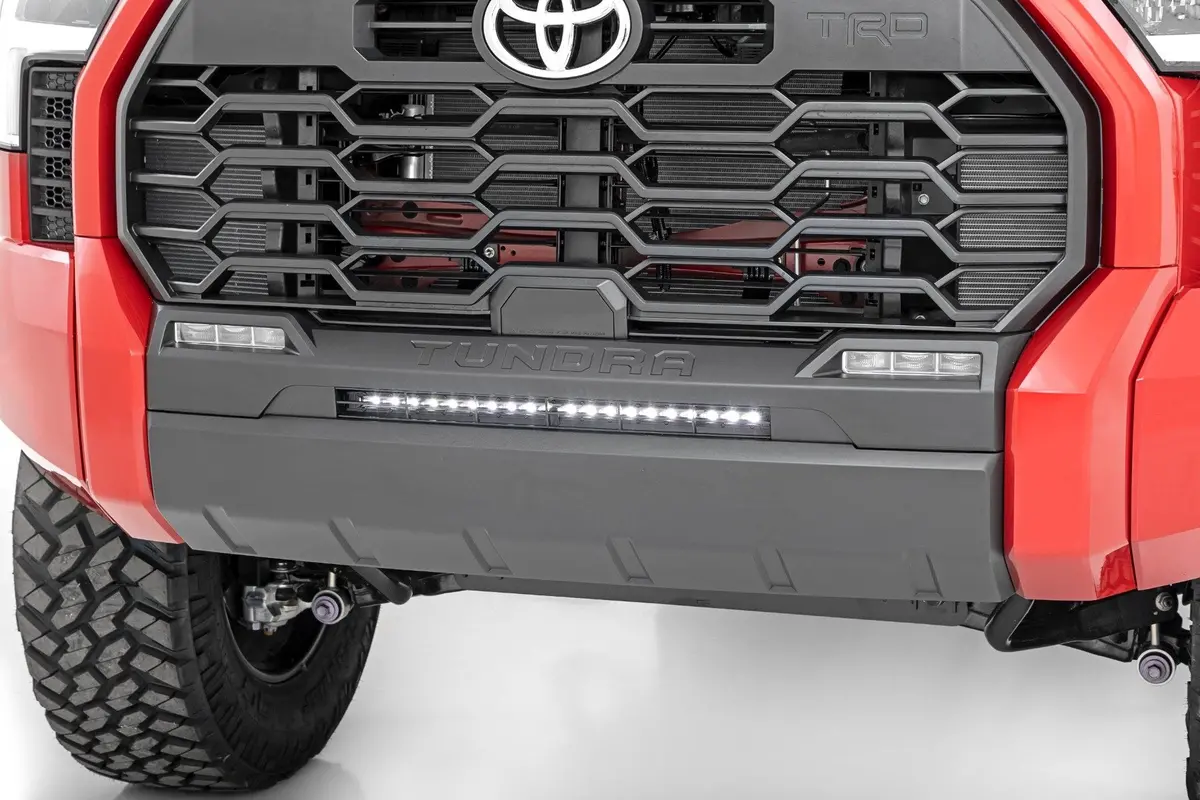 Led Light Bumper Mount 20Inch Black Slim Line Toyota Tundra 22 23 1
