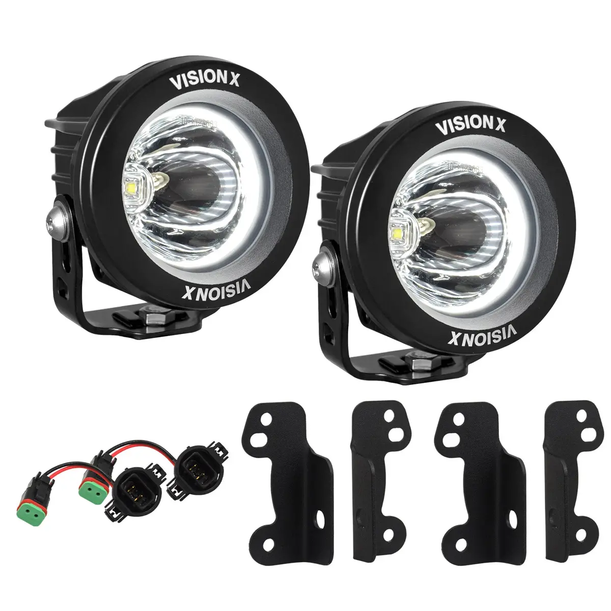2007-2009 Jeep Jk Fog Light Upgrade Kit With Optimus Halo 1