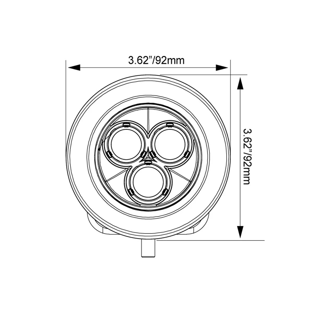 2016-2023 Toyota Tacoma A-Pillar Mounts With Mini Cannons 1