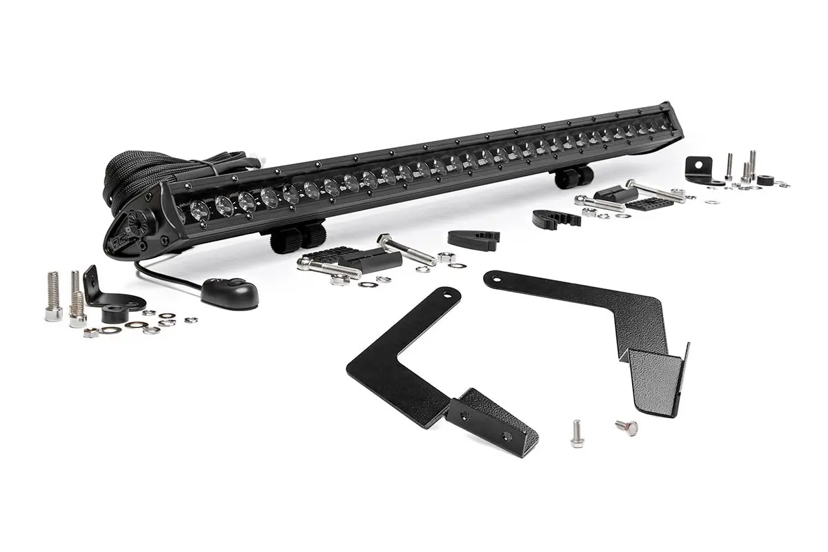 Led Light Lower Grille Mnt 30Inch Black Single Row Toyota Tacoma 16 23 1