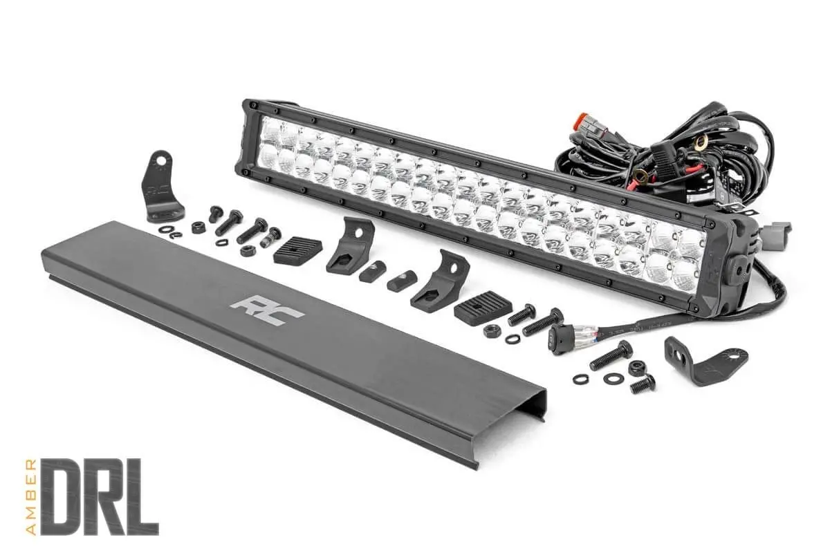 Chrome Series Led Light 20 Inch Dual Row Amber Drl 1