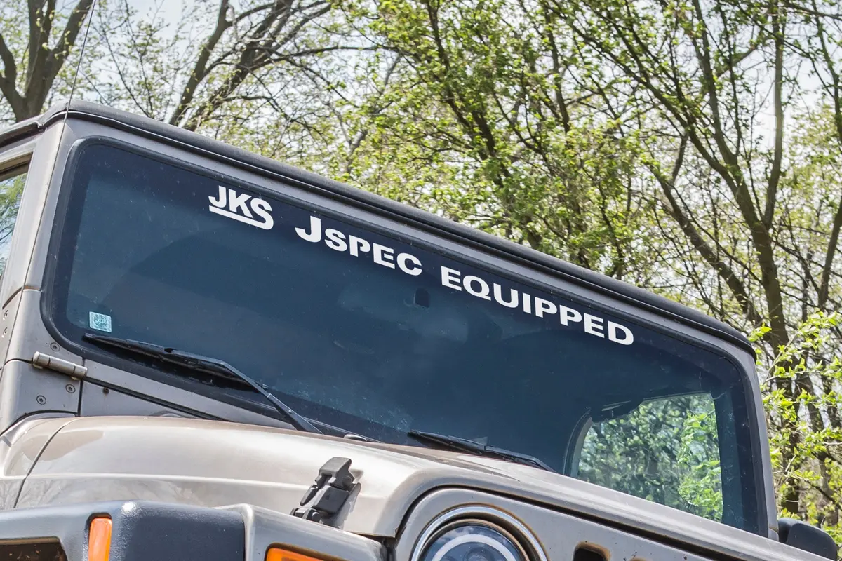 36" Windshield Decal | Jspec Equipped 1
