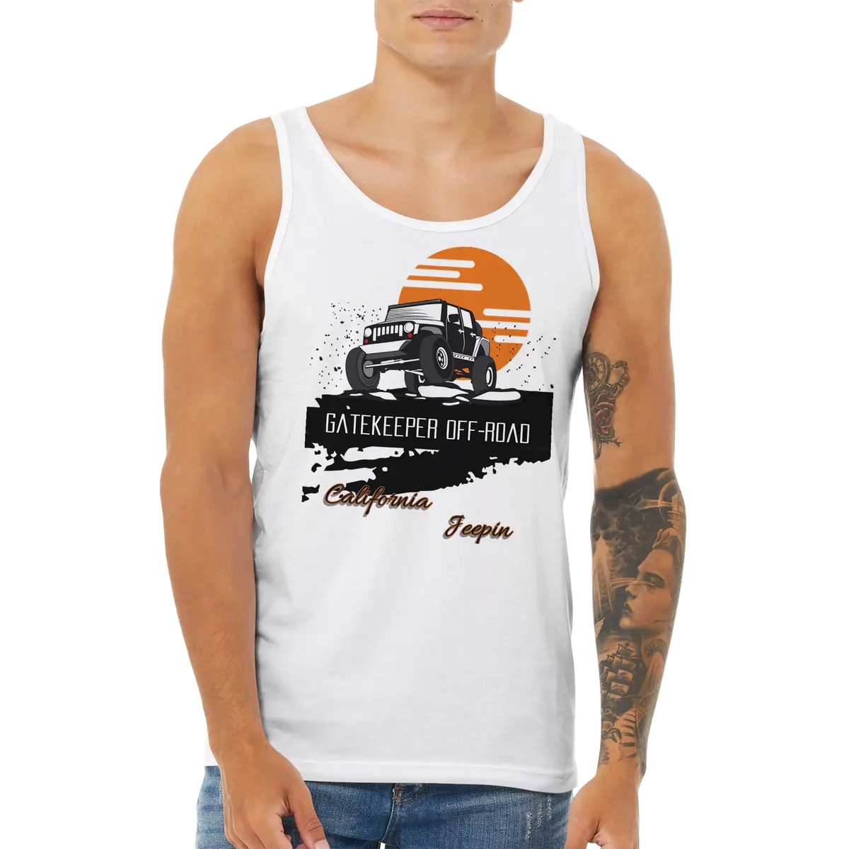 Gatekeeper Cali Jeepin Premium Unisex Tank Top 1
