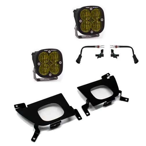 Silverado Fog Pocket For 19-Up Silverado 1500/2500/2500 Hd Fpk Sae Amber Baja Designs 1