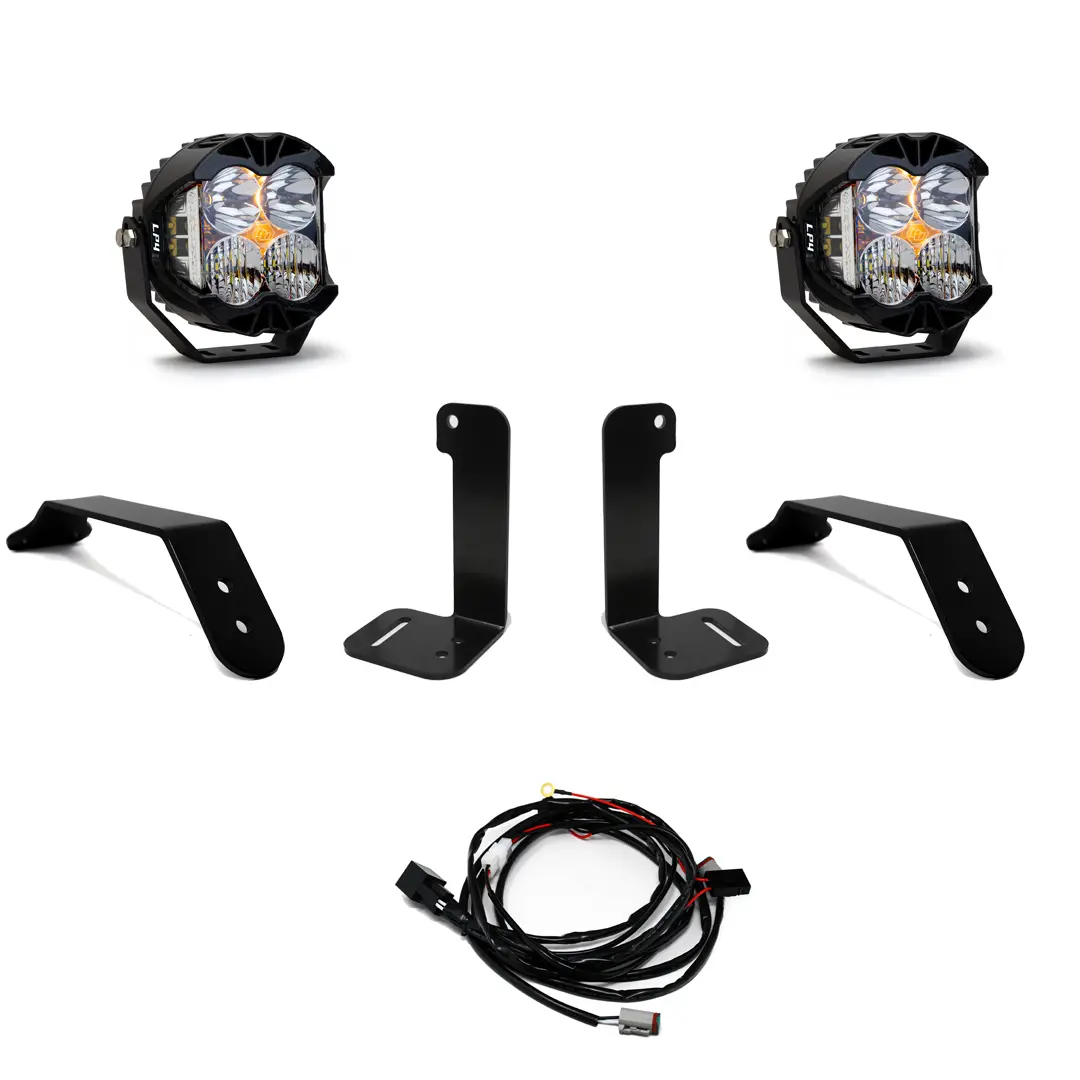 Jeep Jl/Jt Dual Lp4 Auxiliary Light Kit Baja Designs 1