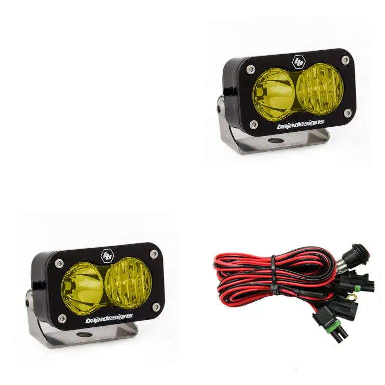 Wide Cornering Led Amber S2 Pro Pair Baja Designs 1