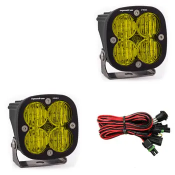 Led Light Pods Amber Lens Wide Cornering Pattern Pair Squadron Pro Series Baja Designs 1