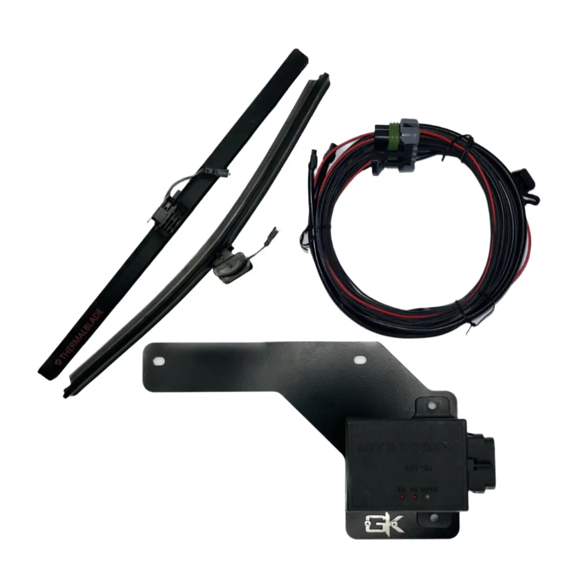 2018-2024 Jeep Wrangler Jl And Jt Heated Wiper Blades With Installation Brackets. 1