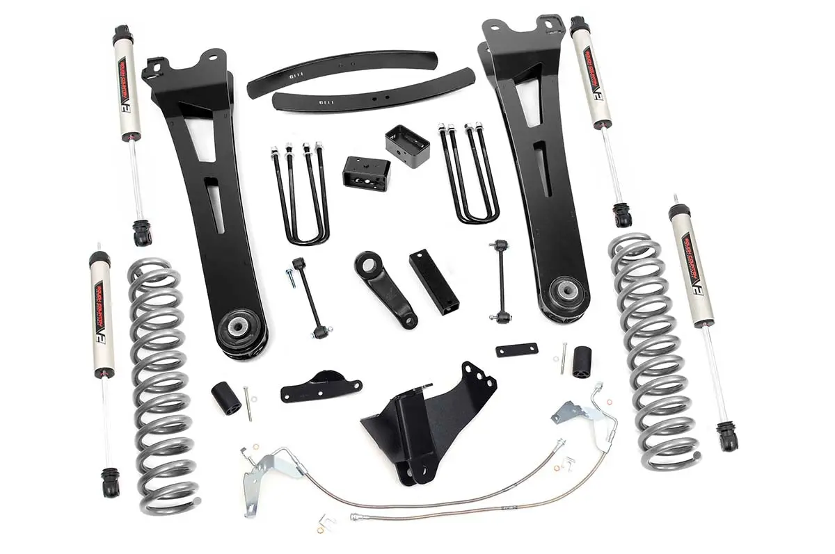 6 Inch Lift Kit Diesel Radius Arm V2 Ford Super Duty 08 10 1
