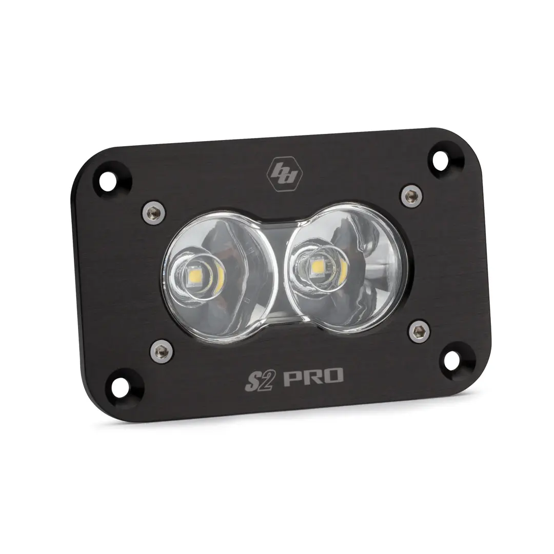 Led Work Light Clear Lens Work/Scene Pattern Flush Mount Each S2 Sport Baja Designs 1