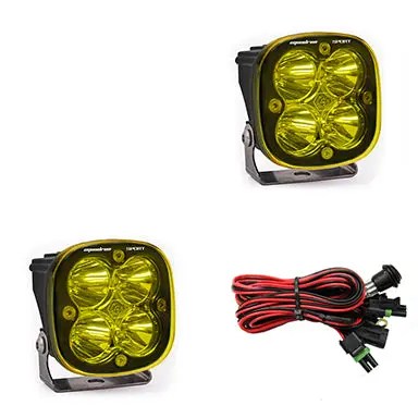 Led Light Pods Amber Lens Spot Pair Squadron Sport Baja Designs 1