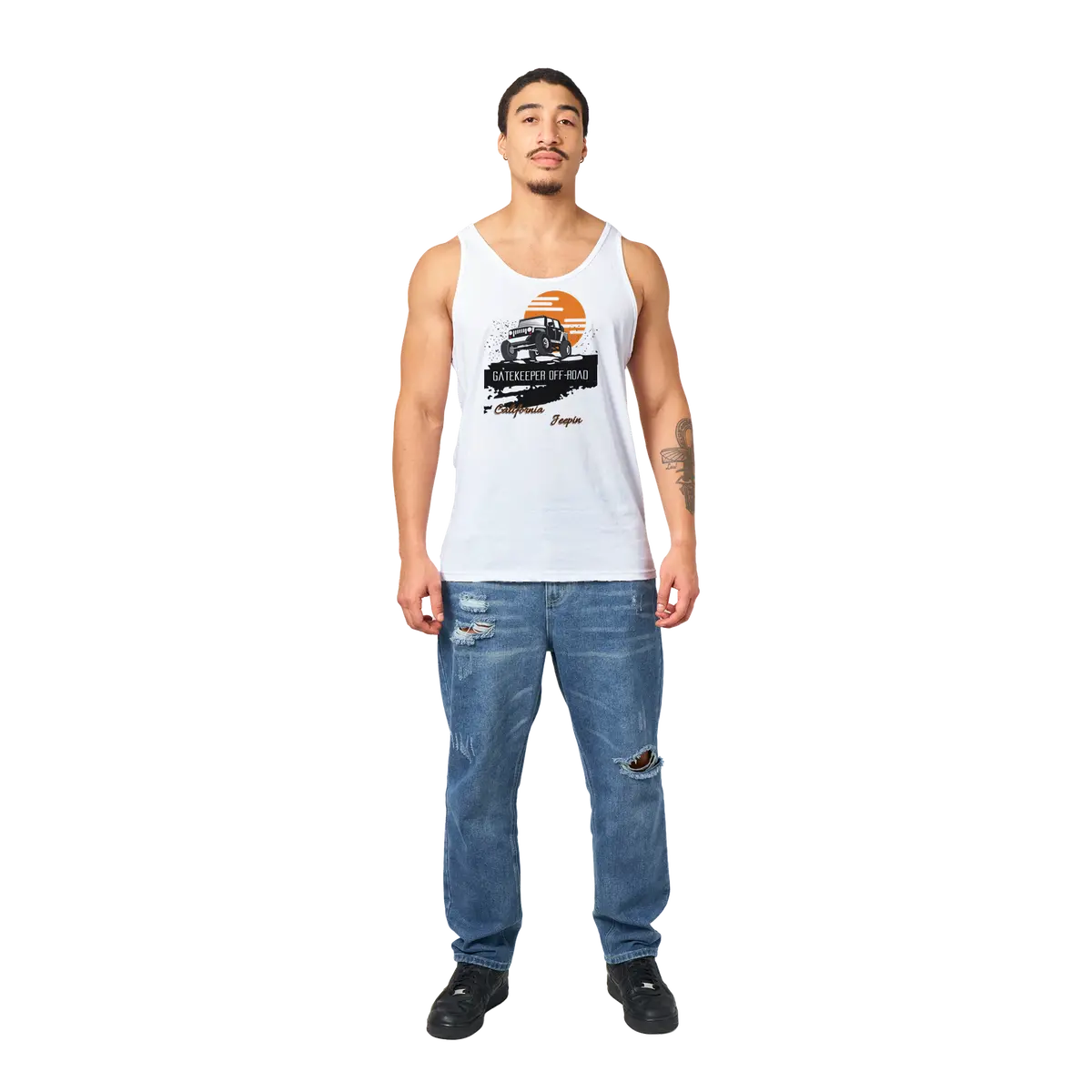 Gatekeeper Cali Jeepin Premium Unisex Tank Top 20
