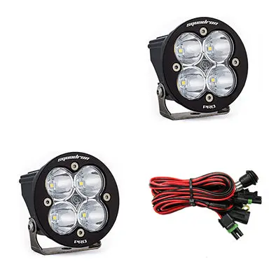 Baja Designs Squadron-R Pro Black Led Auxiliary Light Pod Pair - Universal 1