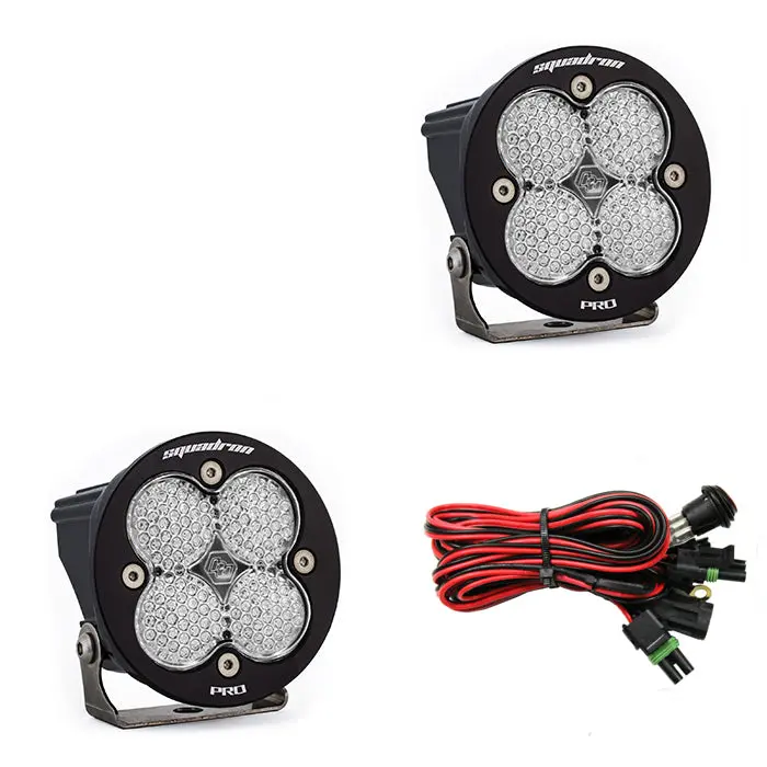 Baja Designs Squadron-R Pro Black Led Auxiliary Light Pod Pair - Universal 6