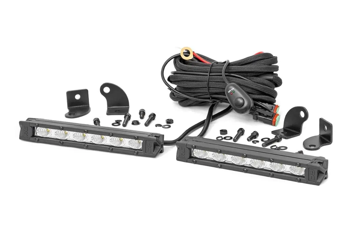 Chrome Series Led 6Inch Pair Slim Line 1
