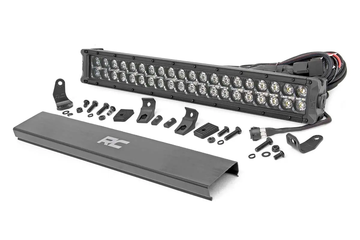 Black Series Led Light 20 Inch Dual Row Amber Drl 1
