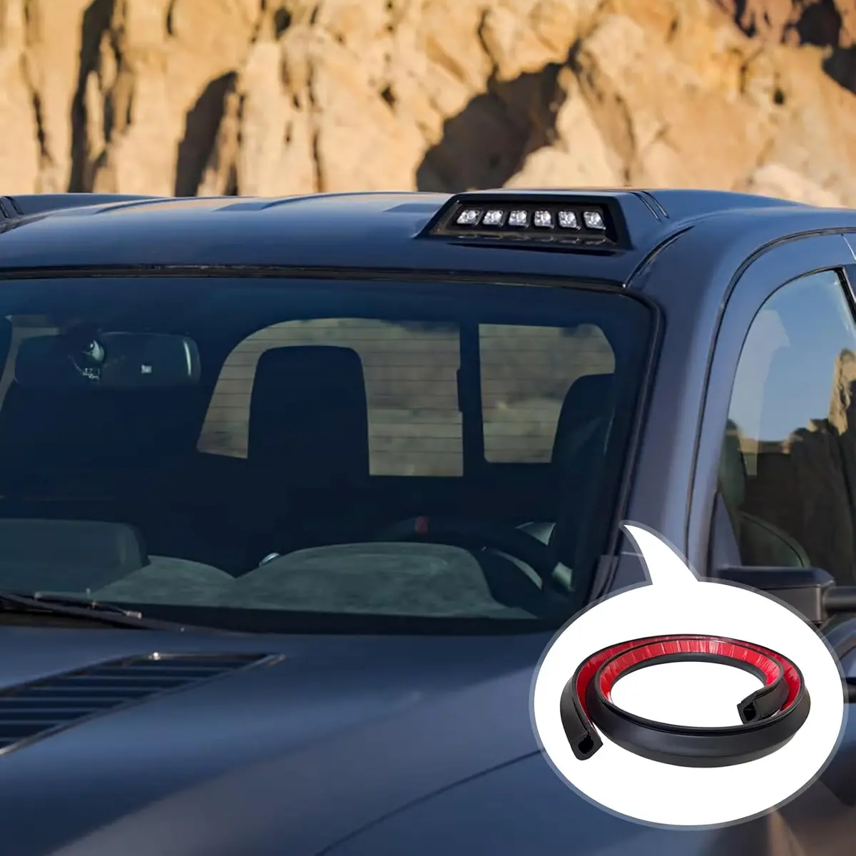 Wire Hider Strip For Windshield 2