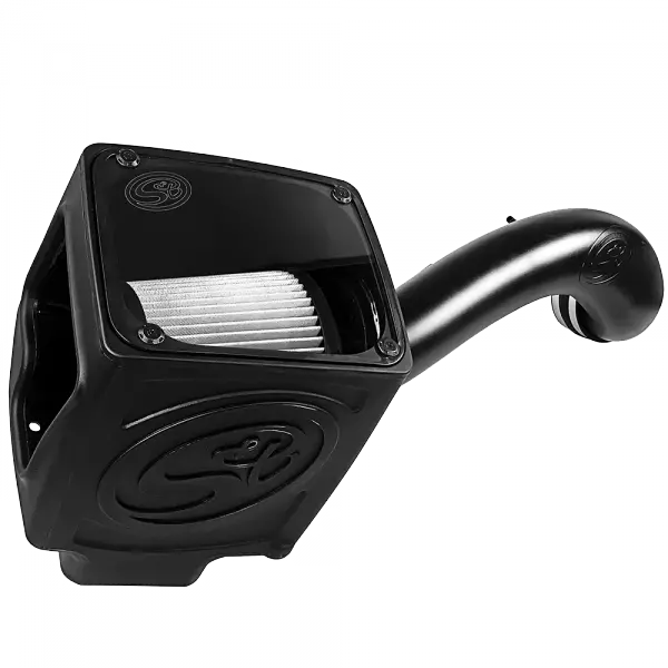 Cold Air Intake For 16-19 Silverado/Sierra 2500, 3500 6.0L Dry Extendable White 1