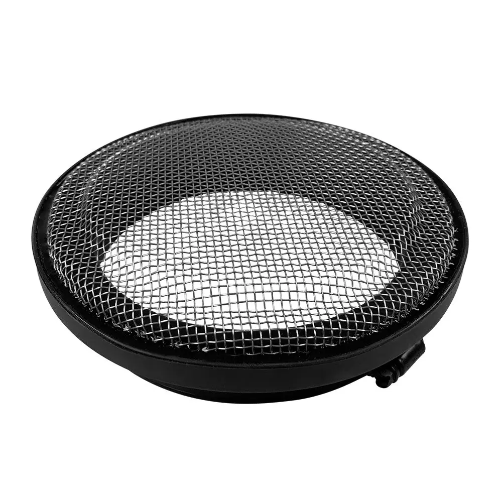 Turbo Screen 6.0 Inch Black Stainless Steel Mesh W/Stainless Steel Clamp 1