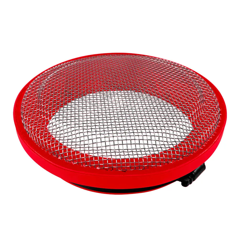 Turbo Screen 4.0 Inch Red Stainless Steel Mesh W/Stainless Steel Clamp 1