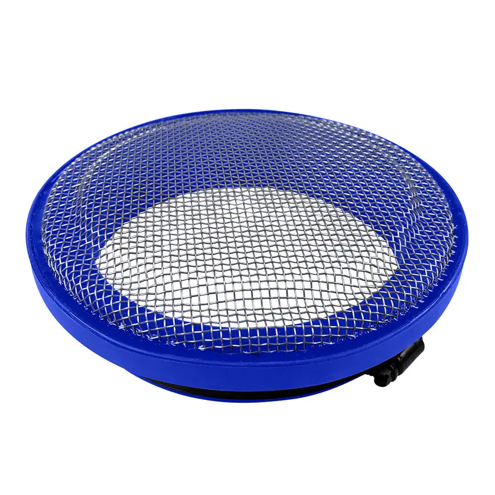 Turbo Screen 6.0 Inch Blue Stainless Steel Mesh W/Stainless Steel Clamp 1