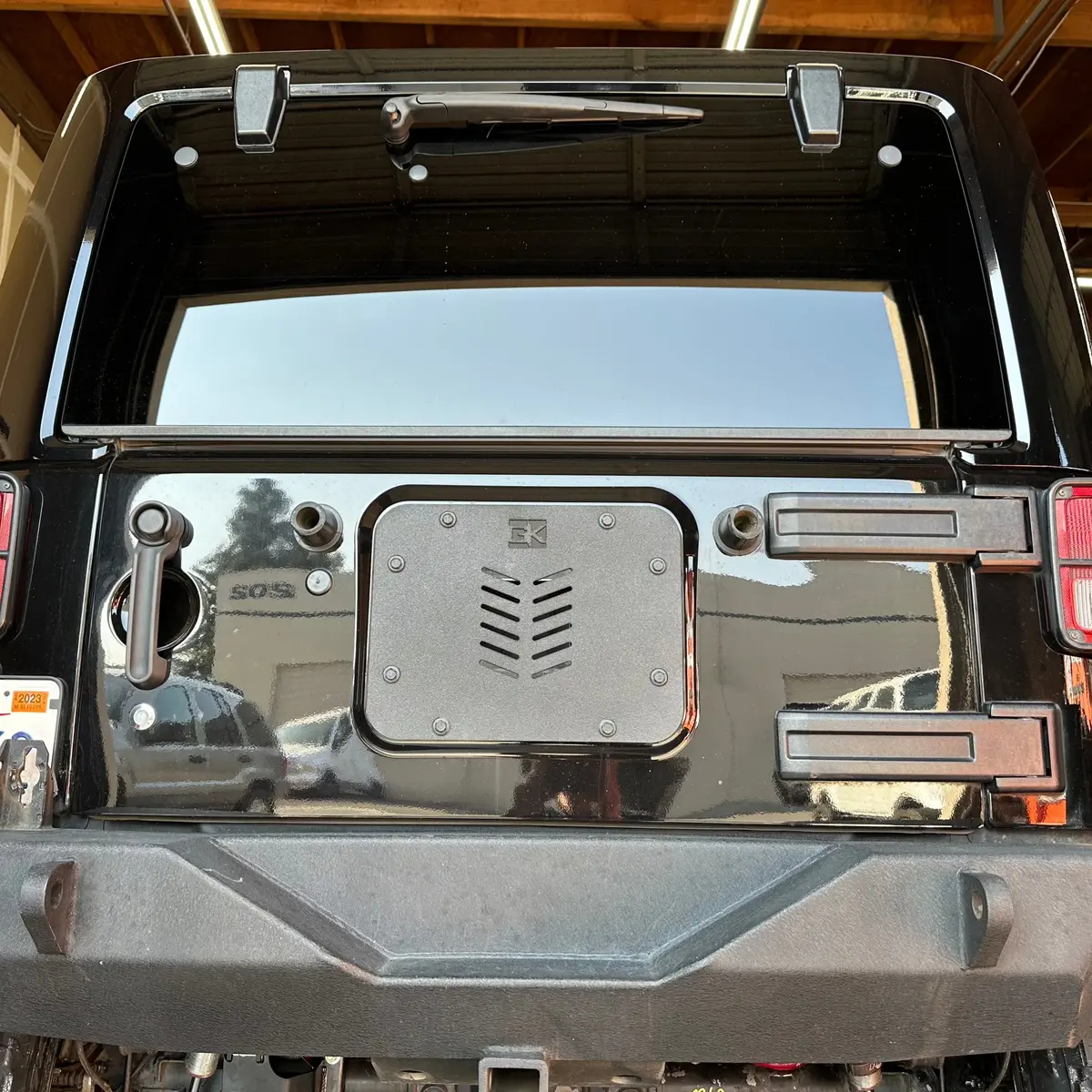 Spare Tire Delete Plate For Jeep Jk Wrangler 2