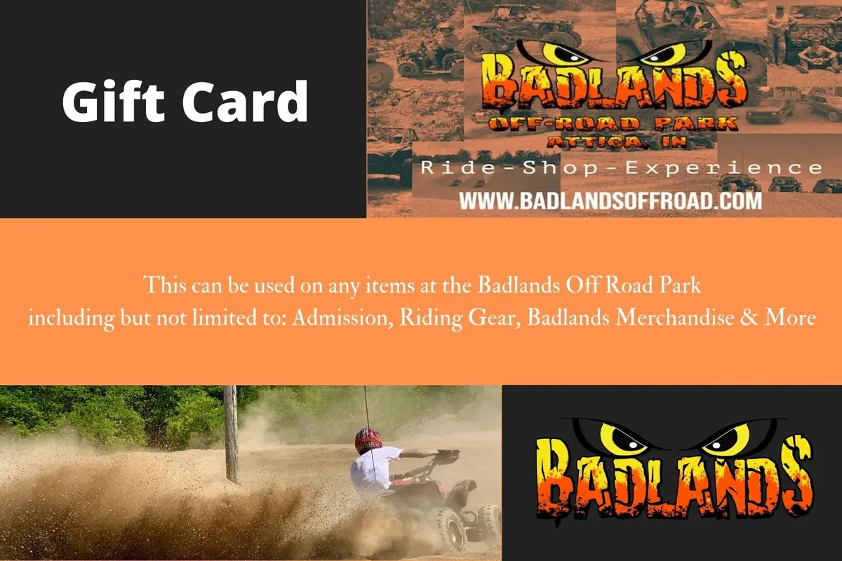 Badlands Off Road Park Gift Card 1