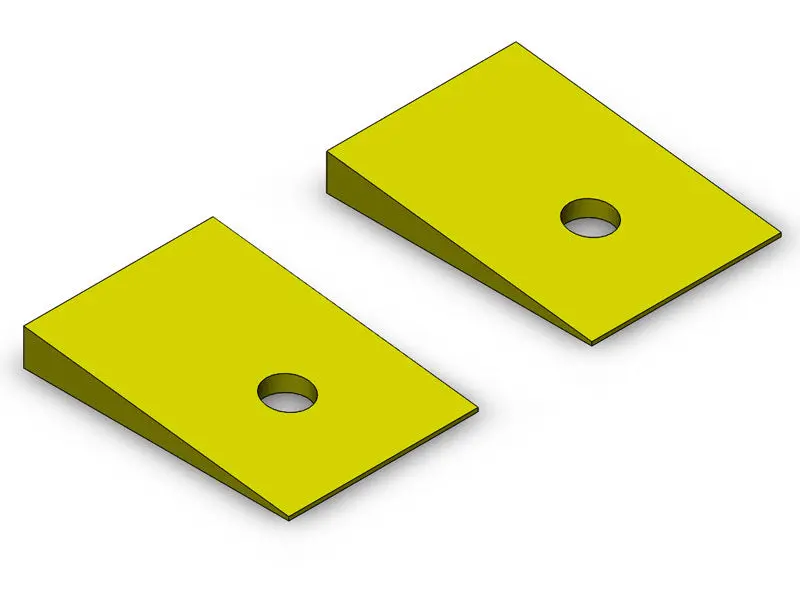 Jeep Cherokee 7 Degree Shim 1984-2001 Xj Clayton Off Road 1