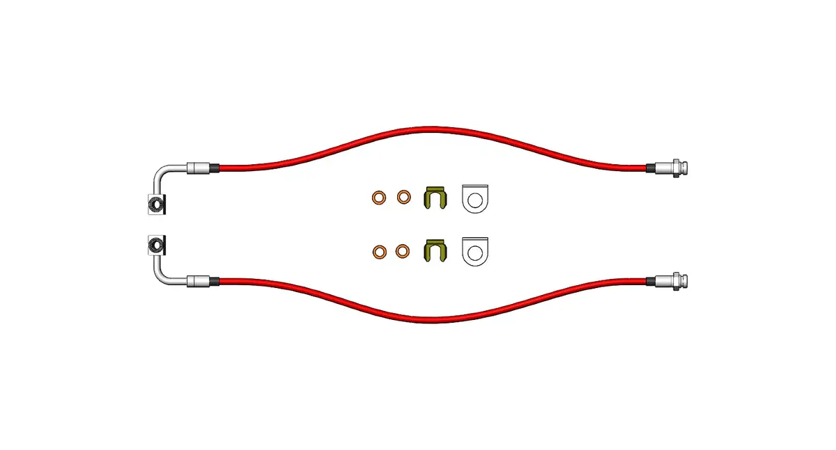 Jeep Gladiator Rear Brake Lines For 2020-Up Gladiator Clayton Off Road 1