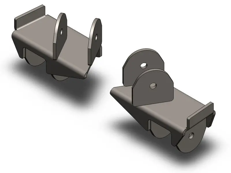 Jeep Wrangler Rear Frame Brackets 1997-2006 Tj Clayton Off Road 1