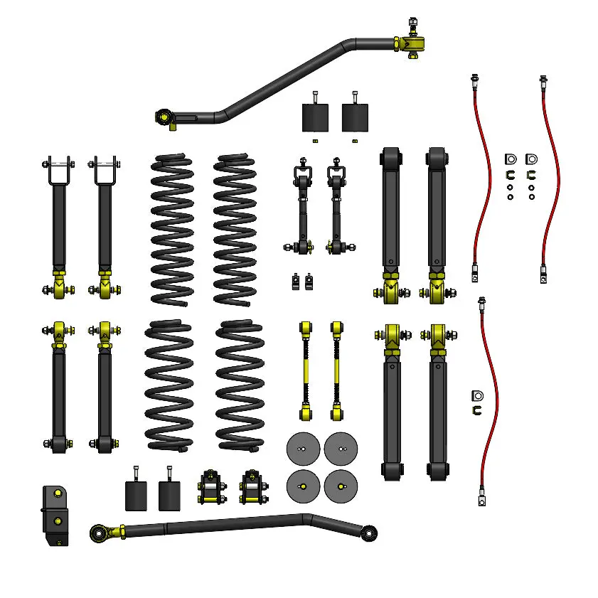 Jeep Wrangler 4.0 Inch Premium Short Arm Lift Kit 1997-2006 Tj/Lj Clayton Off Road 1
