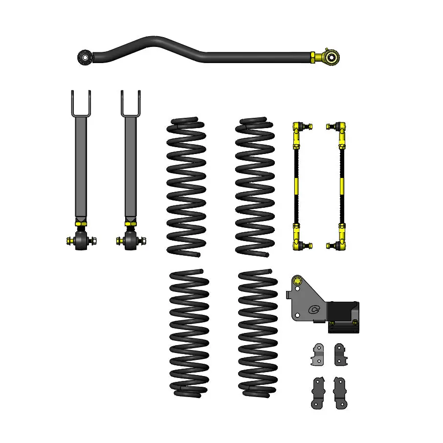 Jeep Wrangler 3.5 Inch Ride Right Lift Kit 2007-2018 Jk 4 Door Clayton Off Road 1