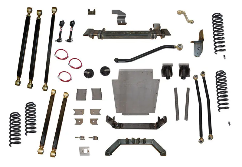 Jeep Cherokee 6.5 Inch Pro Series 3 Link Long Arm Lift Kit W/Rear Coil Conversion 84-01 Xj Clayton Off Road 1