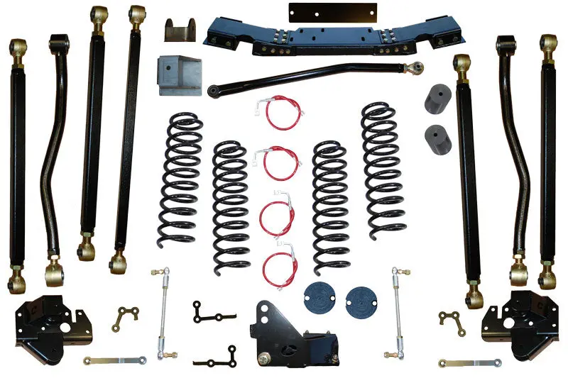 Jeep Wrangler 4.5 Inch Pro Series 3 Link Long Arm Lift Kit 07-18 Jk Clayton Off Road 1
