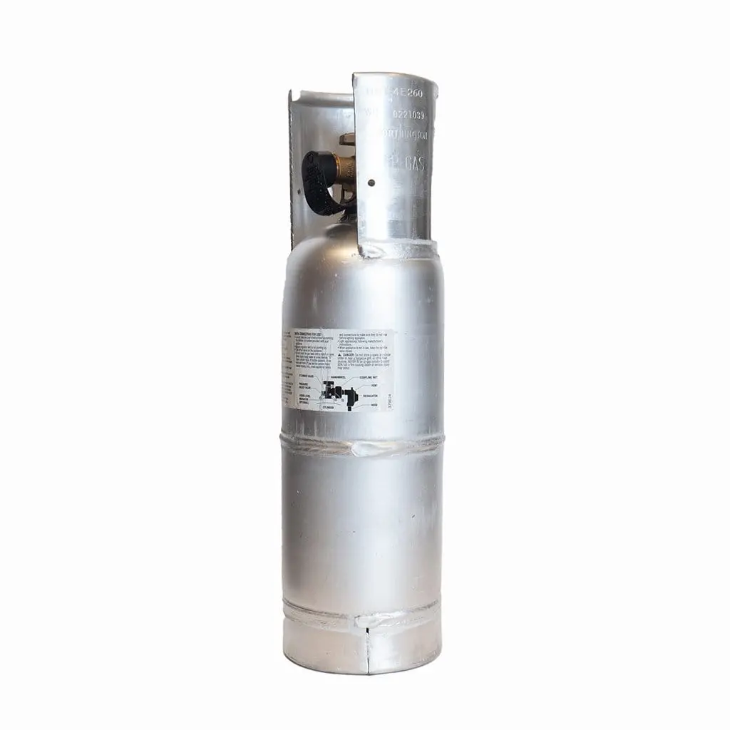6 Lb Aluminum Propane Tank Worthington Silver Power Tank 1