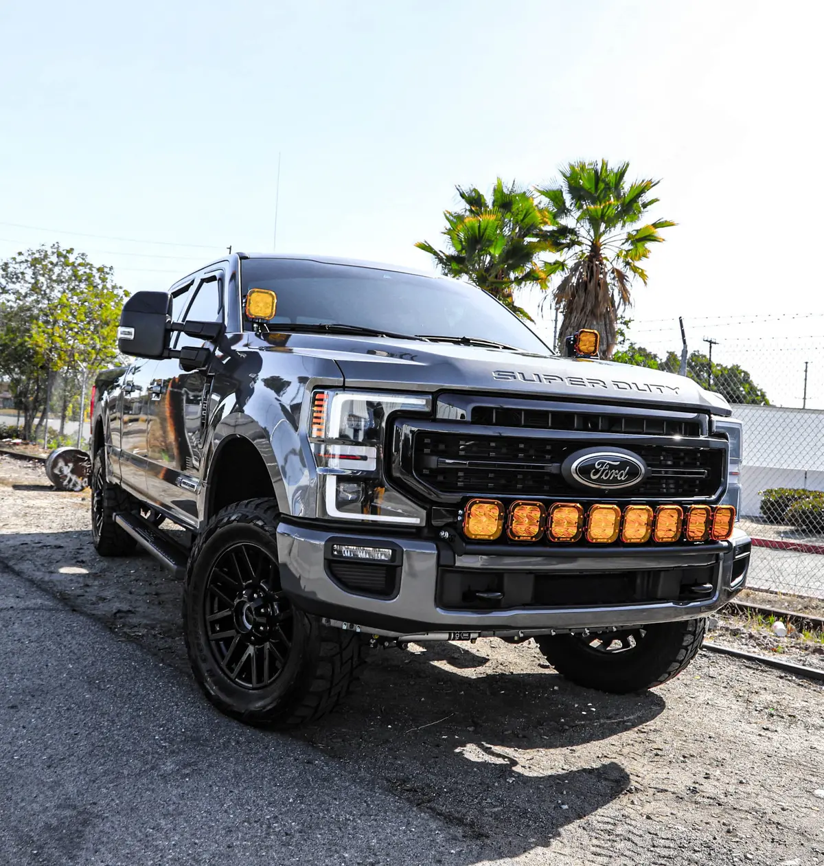 2011+ F250 / F350 Superduty 8 Light Bumper Mount Kit 1