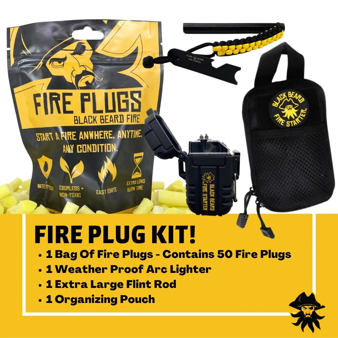 Black Beard Fire Plug Kit | Fire Starter Kit 1