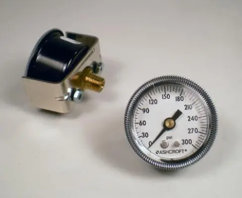 Panel Gauge 300 Psi 1.5 Inch Diameter 1/8 Npt Back Stem Power Tank 1
