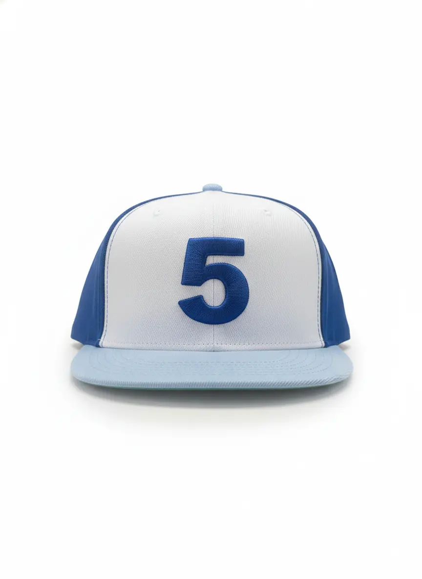 Blue/White "5" Hat (With Maple Leaf) 1