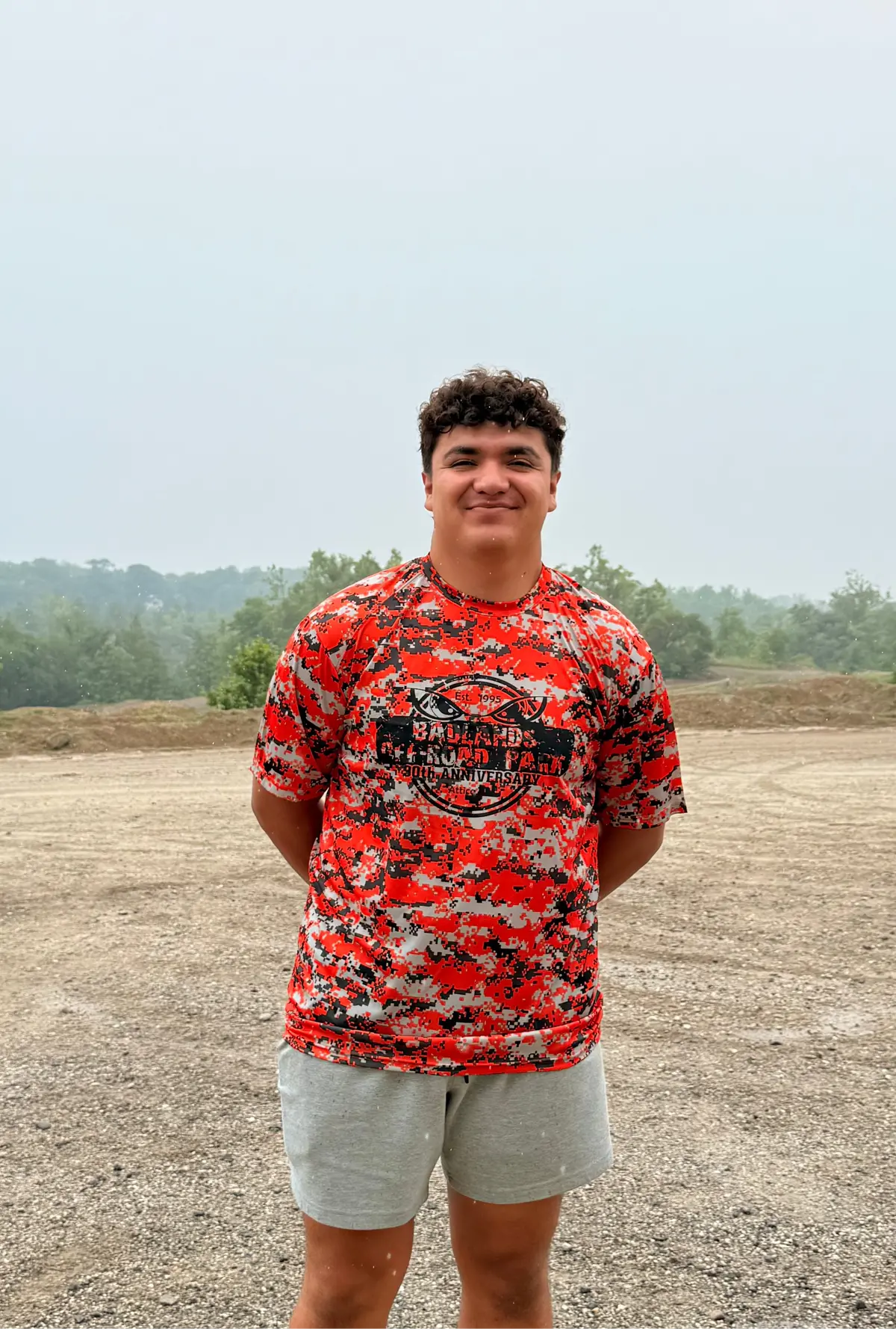 Badlands Orange Digital Camo 30Th Anniversary T-Shirt 1