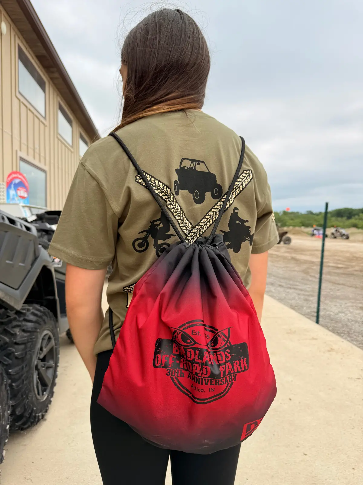 Badlands 30Th Anniversary Cinch Bag- Red 1