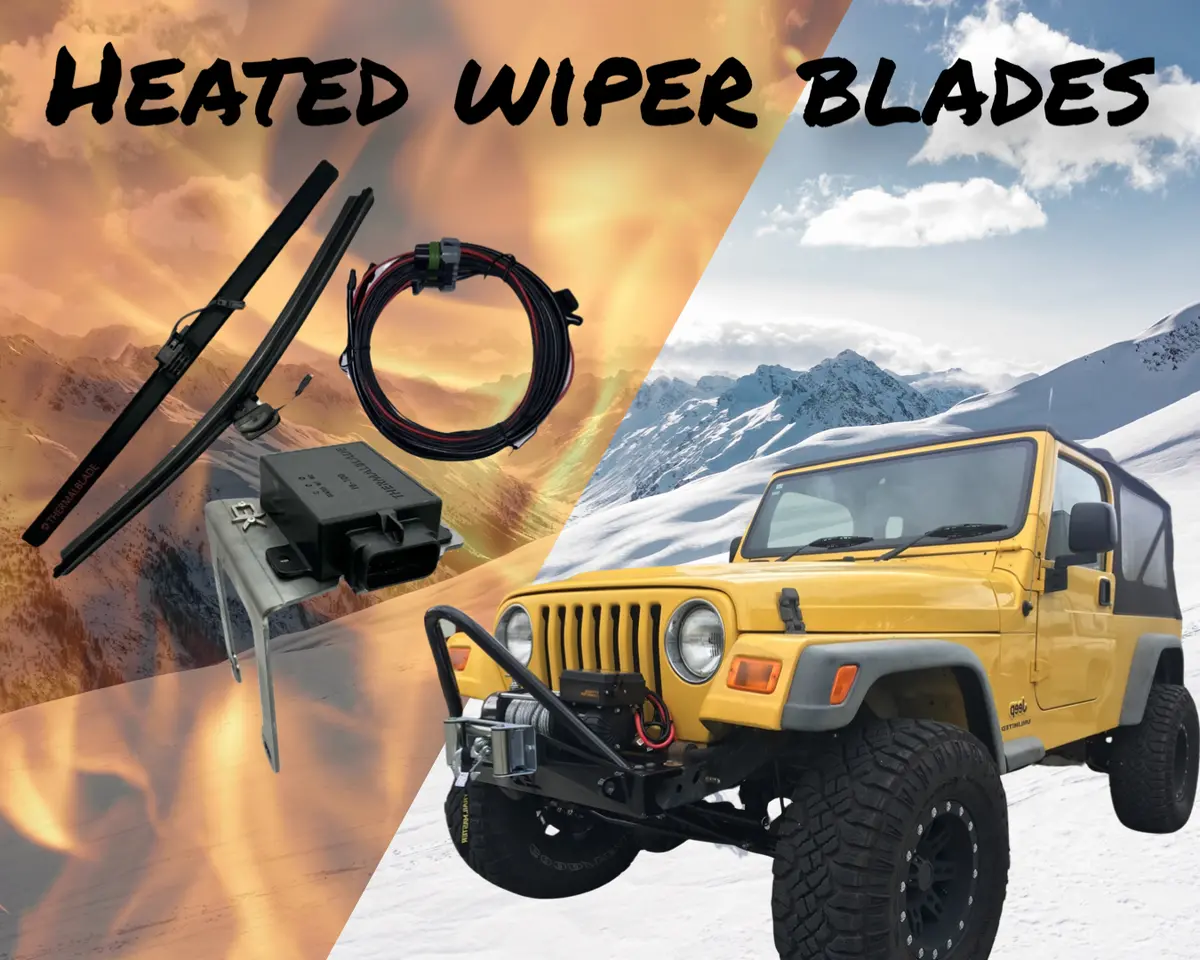 Heated Wiper Blades Kit For Jeep Tj Wrangler (1997-2006) 2